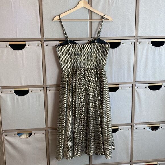 Dress The Population Rachael metallic midi dress - Picture 8 of 10